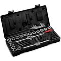 Performance Tool W4001db 40-piece Sae Tap And Die Set Coarse Fine Threads Essential Threading Rethreading Kit With Accessories 