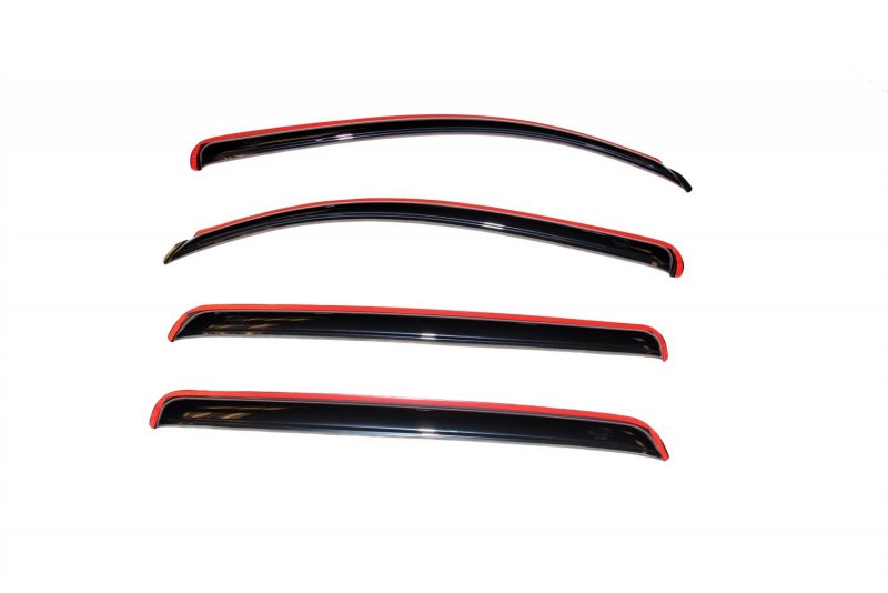 Auto Ventshade Avs In-channel Ventvisor Rain Guards Fits 2007 2021 Toyota Tundra Crewmax Smoke 4 Pcs 194309