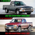 Front Corner Parking Lamps For 1992-1995 Toyota Pickup Truck 2wd Us Spec Clear Lens Left And Right Pair With Bulbs Ln100