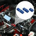 X Autohaux 1 Set 7mm-8mm Car Engine Spark Plug Wire Separator Looms Divider Organizer Clamp Plastic Blue