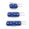 X Autohaux 1 Set 7mm-8mm Car Engine Spark Plug Wire Separator Looms Divider Organizer Clamp Plastic Blue