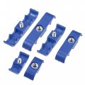 X Autohaux 1 Set 7mm-8mm Car Engine Spark Plug Wire Separator Looms Divider Organizer Clamp Plastic Blue