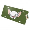 Graphics More Pinky The Brain Head Novelty Metal Vanity Tag License Plate