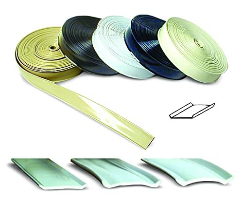Rv Designer E363 Heavy Duty Vinyl Insert Trim 1 Inch Wide 25 Foot Roll Colonial White