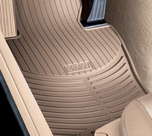 All Weather Front Rubber Floor Mats For 325 330 Coupe 2000 To 2006 Beige Set Of 2