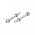 Uxcell M5x50mm 304 Stainless Steel Phillips Pan Head Bolt Screw Nut W Washer 12 Sets