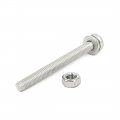 Uxcell M5x50mm 304 Stainless Steel Phillips Pan Head Bolt Screw Nut W Washer 12 Sets