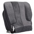 Ecotric Seat Cover Compatible With 2003-2005 Dodge Ram 1500 2500 3500 Slt Plus Sport 4x4 2wd Single-cab Quad-cab Dark Gray