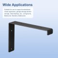 Uxcell 4 Packs Shelf Brackets 8 Inch Wall Mounted Floating Metal Decorative Support Bracket With Screws