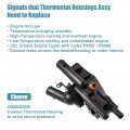 X Autohaux Water Outlet Engine Coolant Thermostat Housing Assembly For Hyundai Sonata Kia Optima Rondo 2 4l 2008 2009 2010