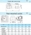 Sd13 6pin Waterproof Power Connector Ip68 Led 6-pins Charger Plug Socket Mechanical Cable Connectors Male -socket Female