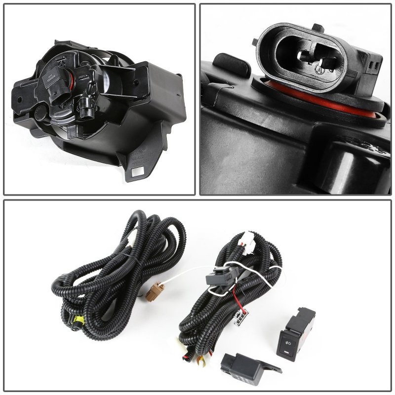 Dna Motoring Fl-ztl-190-am Assembly Fog Light Driver Passenger Side Enhance Visibility For 10-12 Nissan Altima 4dr Sedan