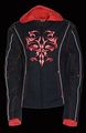 Nexgen Womens Doulon 1300 Nylon Twill Fleece Hooded Jacket Black Red Xxx-large 