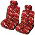 Winnie Fashion Side Airbag Optional 100 Sunsets Separate Headrests Hawaiian Car Seat Covers Set Of 2 