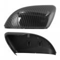 X Autohaux Pair New Rear View Mirror Outside Housing Wing Covering Cap Carbon Fiber Pattern For Volkswagen Golf 6 2009-2012