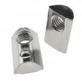 4040 Series M8 T Slot Nuts Roll-in Spring Ball Loaded Elastic Carbon Steel For Aluminum Extrusion Profile Rail With 8mm 3d 