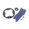 Fits Honda 400x Trx400x 520-94 Blue Non O Ring Chain Sprocket Black 14 39