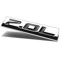 Chrome Finish Metal Emblem 7 0l Badge Black Letter