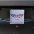 Wonder Woman Usa American Flag Logo Tow Trailer Hitch Cover Plug Insert