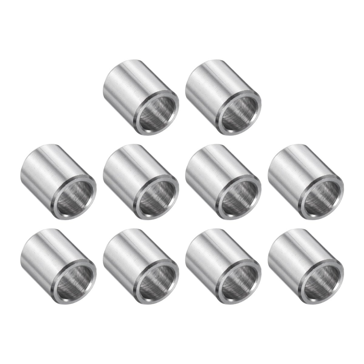 10 Pcs Stainless Steel Spacers 5 16 In Bore X 7 Od 1 2 Length Round Metal Screw Bushing For Screws Bolts And Rods
