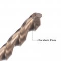 Uxcell M35 High Speed Steel Parabolic Flute Drill Bit 6 5mm Drilling Diameter 200mm Length Gold Oxide Cobalt Round Shank
