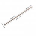 Uxcell M35 High Speed Steel Parabolic Flute Drill Bit 6 5mm Drilling Diameter 200mm Length Gold Oxide Cobalt Round Shank