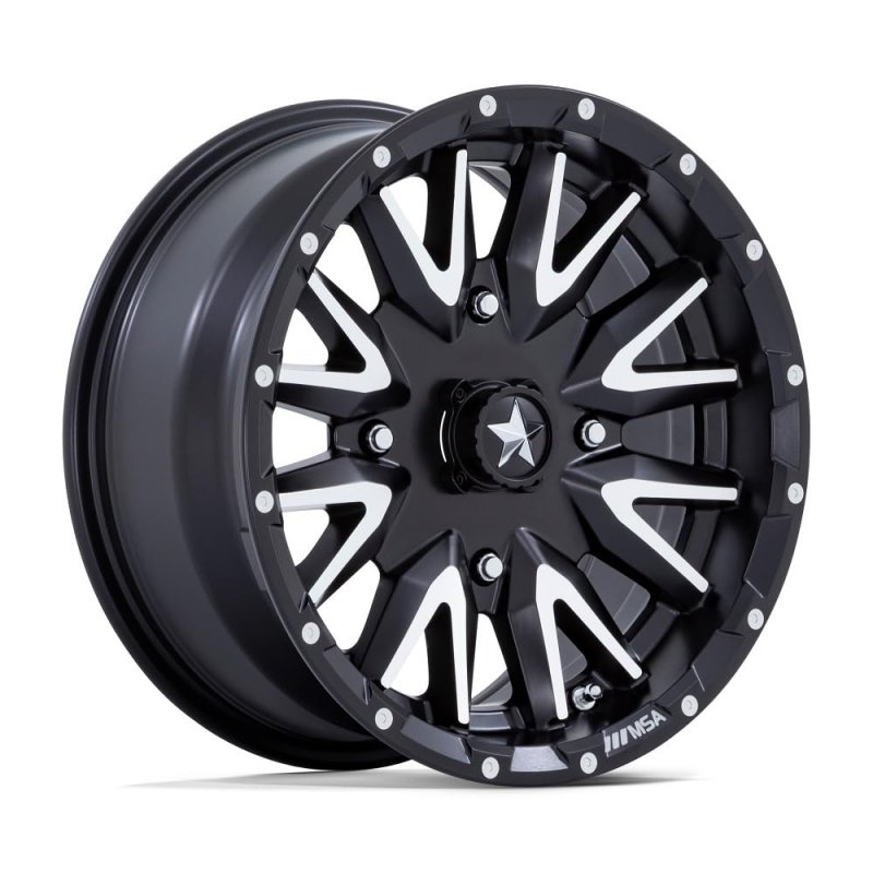 Bundle 9 Items Msa Creed 15 Wheels Machined 31 Bogger Tires 4x110 Bolt Pattern 12mmx1 25 Lug Kit