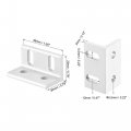 Uxcell Inside Corner Brace Angle Bracket Fastener L Shape 20mmx20mmx38mm For Aluminum Extrusion Profile 4pcs