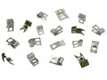 1966 Corvette Brake And Gas Line Clip Set 18 Piece Fuel Clamp With 1 4 In Front To Rear