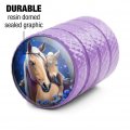 Mare And Foal Flowers Night Valve Stem Caps For Tire Rim Wheel Aluminum Purple