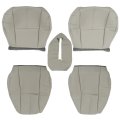 5 Pcs Gray Seat Cover Front Driver And Passenger Side Bottom Top Lean Back Console Lid Armrest Replacement For Tahoe Suburban 