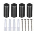 4 Pcs 0 51 X 1 Standoff Screws Aluminum Alloy Wall Mount Sign Mounting Hardware Kit With 4pcs For Hanging Acrylic Glass Signs 