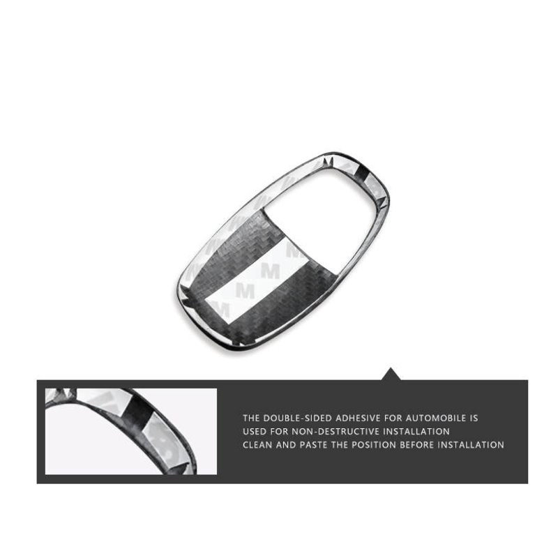 Real Carbon Fiber Shift Knob Top Cover Trim For Dodge Challenger Charger Durango 2015 2016 2017 2018 2019 2020 2021 Automatic