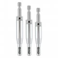 Trend Tool Technology Usa 3-piece Quick Release Drill Bit Guide Set 1 4 Inch Hex Shank Hss Bits Hinge Lock Applications Qr Dbg