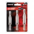 Trend Tool Technology Usa 3-piece Quick Release Drill Bit Guide Set 1 4 Inch Hex Shank Hss Bits Hinge Lock Applications Qr Dbg