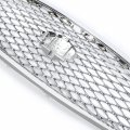 Kuafu Front Bumper Grille Compatible With 2014-2017 Infiniti Q50 All Models Center Grill Hood Mesh Conversion Kit Chrome