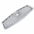 Front Bumper Grille For 2014-2017 Infiniti Q50 All Models Center Grill Hood Mesh Conversion Kit Chrome