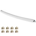 Truck Hood Molding Trim Moulding Chrome For Gmc Sierra 1500 2007-2013 2500 Hd 3500 2007-2010 Silver Gm1235109 10385156 