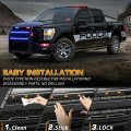 Xridonsen 2pcs 30 Inch Blue Grill Emergency Lights Strip 360 Led Firefighter Police Exterior Front Rear Grille Strobe Flashing