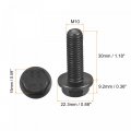 Uxcell Metric M10x30mm Hex Flange Bolts 6pcs 10 9 Grade Carbon Steel Hexagon Head Screws