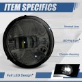 Auto Dynasty Full Led Front Bumper Driving Fog Light Lamps With Switch And Wiring Harness Compatible Gmc Sierra 1500 2500hd