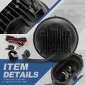 Auto Dynasty Full Led Front Bumper Driving Fog Light Lamps With Switch And Wiring Harness Compatible Gmc Sierra 1500 2500hd