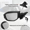 Left Driver Side Door Mirror Assembly For Honda Civic 2016 2021 Us Built Models Power Glass Heated Manual Folding 5 Pins Black