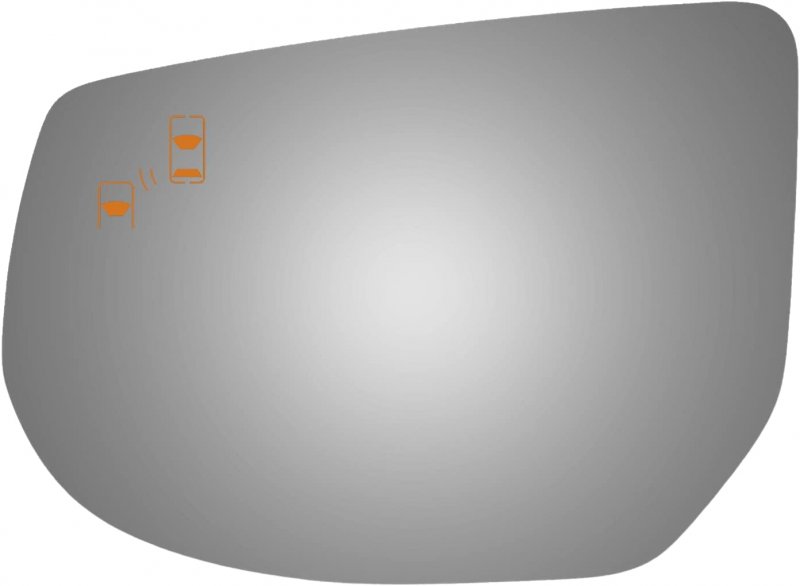 Left Driver Mirror Glass Lens With Blind Spot Icon Fits 2013 To 2017 Cadillac Xts 4 75 In X 6 875 Model 4476b