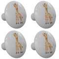 Gotham Decor Set Of 4 Happy Little Jungle Giraffe Drawer Knobs 