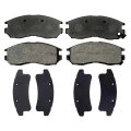 Mitsubishi Mirage 1999 2000 Disc Brake Pads Front Organic Medium Dust Rating Bonded Method With Wear Sensor Option Shims 
