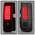 Acanii For 2006-2010 Hummer H3 Smoked Led Tail Lights Brake Lamps W Led Bar Left Right Set