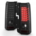Acanii For 2006-2010 Hummer H3 Smoked Led Tail Lights Brake Lamps W Led Bar Left Right Set