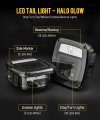 Led Tail Lights Assembly Rear Combination Stop Turn Halo Glow With Reverse Marker License Light For Wrangler Tj Yj Cj F Series