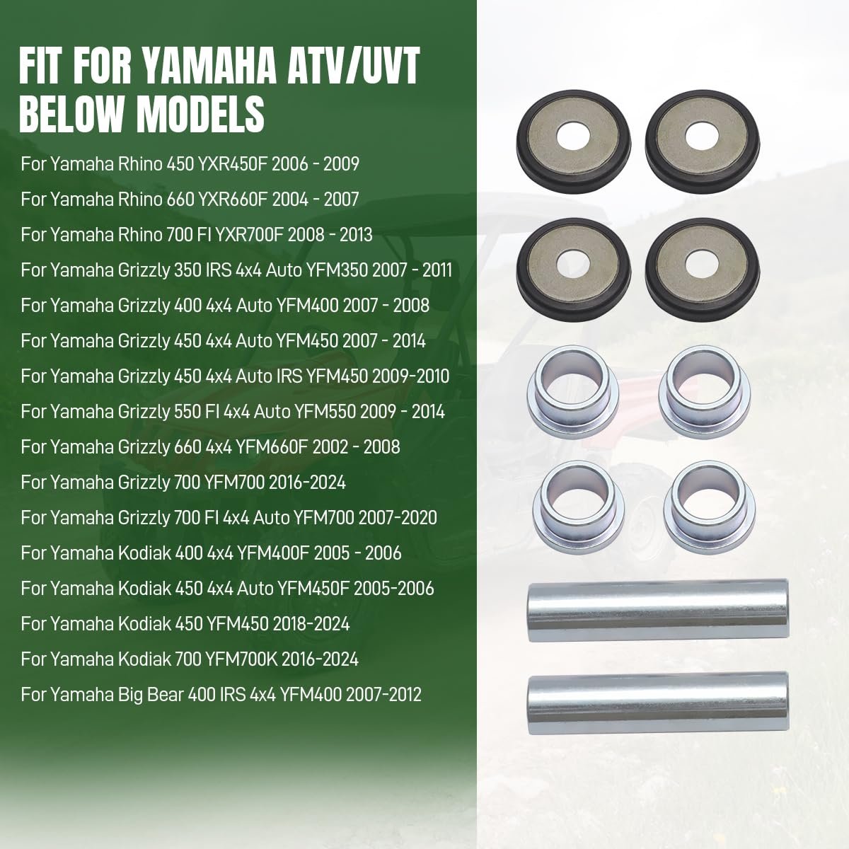 1 Pc Rear Knuckle Bushing Kit For Yamaha Rhino 450 660 700